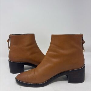 Cole Haan Winnie Grand Waterproof Booties Women's 7.5 B Brown Leather Shoes